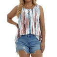 thumbnail image 3 of Fantaslook Womens Tank Tops Dressy Casual Sleeveless Blouses Crew Neck Pleated Tunic Shirts Summer Tops, 3 of 10