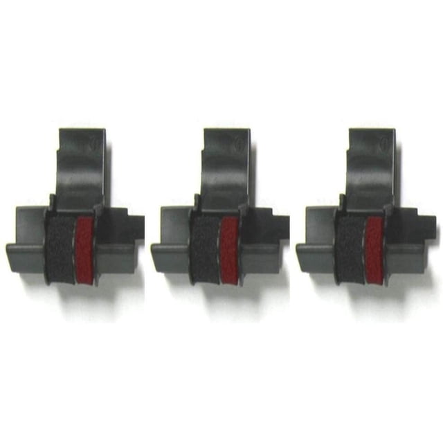 (Paquete de 3) Rodillo de tinta de repuesto compatible para calculadoras Sharp EL-1611V, EL-1750V, EL-1801V y más