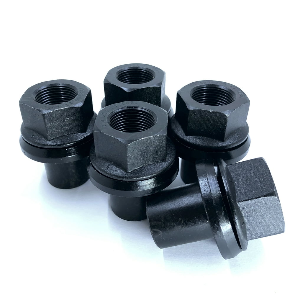 10 Two Piece 28mm Sleeve Flanged M22x1.5 Wheel Nuts 33mm Hex Unimount