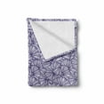 thumbnail image 2 of Floral Soft Flannel Fleece Blanket, Delicate Bouquet of Flowers Pattern with Superimposed Contour Petals Print, Cozy Plush for Indoor and Outdoor Use, 50" x 70", Purple and Lavender, by Ambesonne, 2 of 6