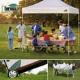 thumbnail image 6 of Eurmax 10x10 Pop up Canopy Screen Houses Shelter Outdoor Canopy with Mesh Walls,Burgundy, 6 of 6