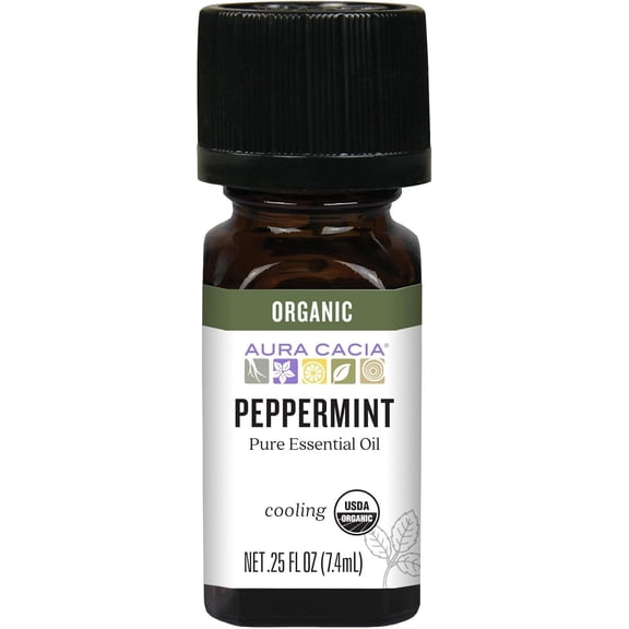 Aura Cacia - Organic Peppermint - .25 oz