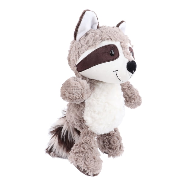 Juguete de muñeca de mapache de peluche, muñeco de mapache de dibujos animados de peluche, juguete de peluche de mapache de peluche, animal de peluche de mapache confiable y duradero