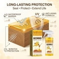 thumbnail image 5 of Natural Micro-Molecularized Beeswax Spray, Beeswaxs Essential Oil Wax, Multi-Purpose Furniture Beeswax Wood Polish, Wood Cleaner Repairing and Care Spray, Restores Shine & Removes Scratches (1), 5 of 8