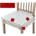 thumbnail image 2 of 4 Pack Plastic Dining Chair seat Covers/slipcovers with Adjustable Belt Strap (20‘’ W x 17‘’D x 4‘’H), 2 of 7