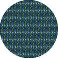 thumbnail image 1 of Ahgly Company Indoor Round Patterned Aquamarine Stone Green Area Rugs, 4' Round, 1 of 1