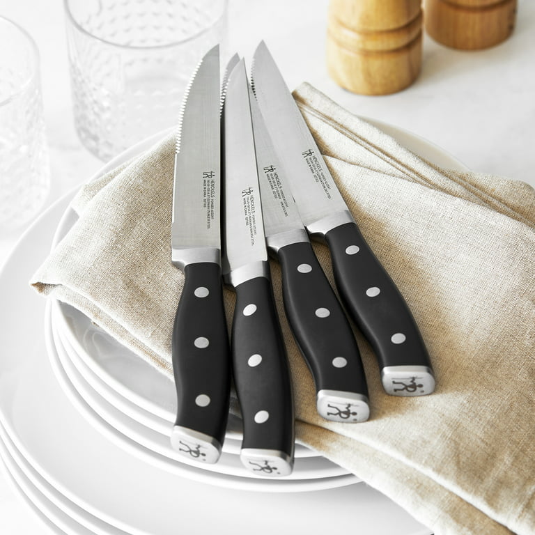 HENCKELS Premium Quality 12-Piece Knife Set with Block and Knife Sharpener,  Razor-Sharp, German Engineered Knife Informed by over 100 Years of