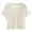 White, variant on Tops For Women Trendy Plus Size Tops Summer Stylish Lace Knit Short Sleeve Cardigan Lightweight Open Front Top Everyday Wear T Shirts For Women