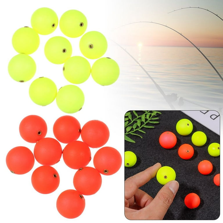 10PCS Hot Rig Rigging Material EPS Stoppers Foam Floats Ball Beans Bottom  Fishing Floats Beads RED 20MM 