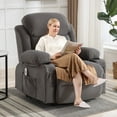 thumbnail image 3 of UHOMEPRO Power Lift Recliner Chair for Elderly with Heat and Massage, Electric Lift Recliner Chair for Living Room with Infinite Position and 2 Cup Holders, Side Pocket, USB Charge Port, Gray, 3 of 14