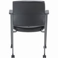thumbnail image 4 of Lorell LLR30951 Healthcare Guest Chair with Casters, Black, 4 of 7