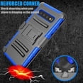 thumbnail image 3 of Samsung Galaxy S10 / S10 Plus / S10e / S10+ Cases Cover Holster Belt, Tekcoo [Hoplite] Shock Absorbing Locking Clip Defender Heavy Full Body Kickstand Carrying Armor Cases Cover, 3 of 6