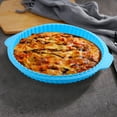 thumbnail image 5 of LQCrafK Pie Pan for Baking, 10 Inches Round Baking Dish for Dinner, Non-Stick Pie Plate with Soft Wave Edge for Apple Pie, Pumpkin Pie, Pot Pies, 5 of 6