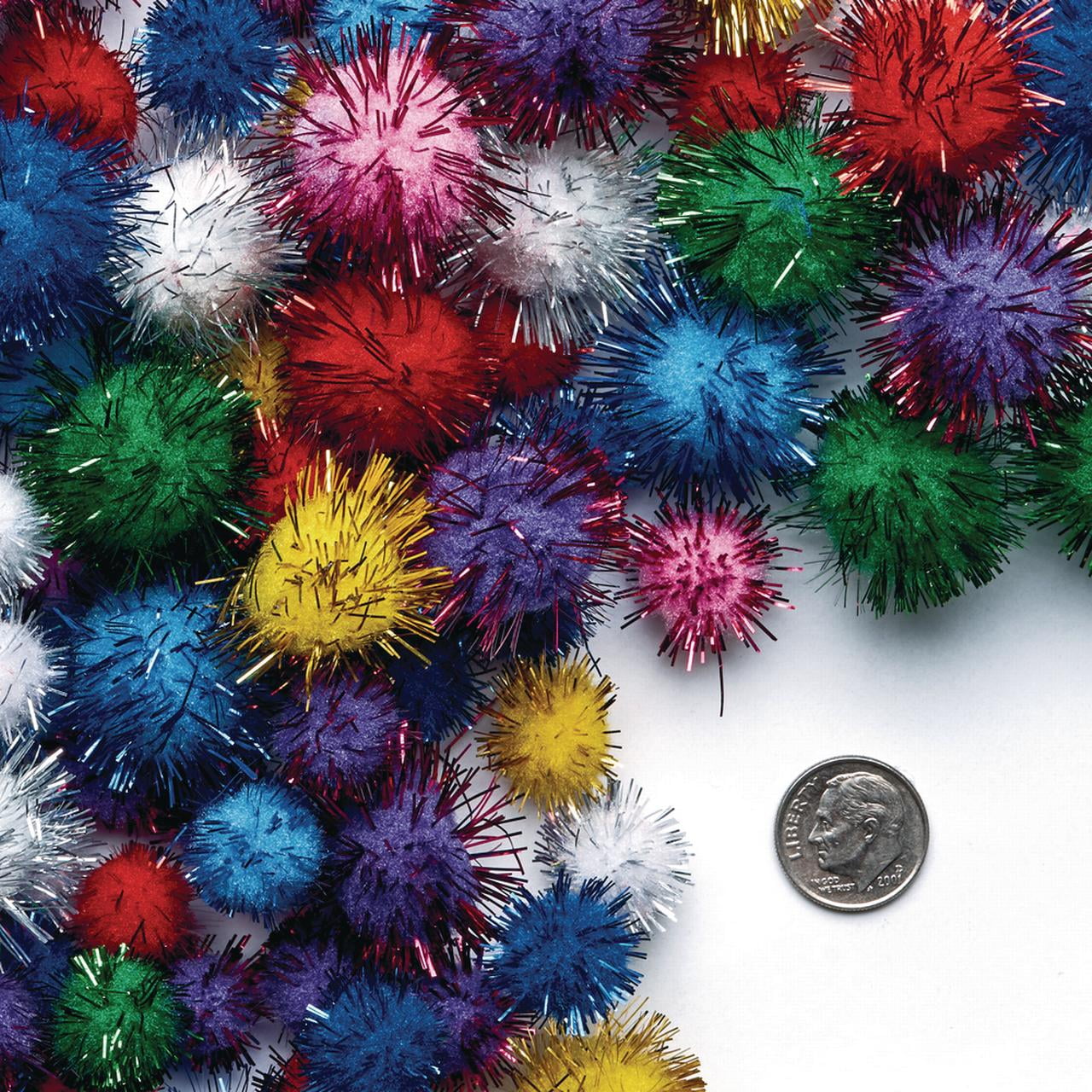 Colorations Glitter Pom-Poms - 300 Pieces