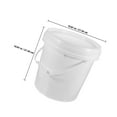 thumbnail image 2 of RENACLIPY 1Pcs Seau de Rangement de Peinture Hdpe Rond Blanc avec Couvercle Scellé pour Projets de Rénovation et Bricolage, 2 of 8