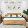 thumbnail image 3 of brafabhome Hand-Woven King Bed Frame with Headboard and Footboard, No Box Spring Needed, 1000lbs, 3 of 8