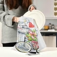 thumbnail image 3 of Birds Flowers Kitchen Dish Towels Set of 1 Absorbent Hand Towels, Lint-Free 18"x28" Heart Bike Cage Fast Drying Hanging Dishcloths for Cooking Baking Home Clean, 3 of 7