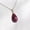Rose, variant on 14K Gold Natural Pear Ruby Pendant Pendant- July Birthstone