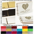thumbnail image 6 of Darling Souvenir Personalized Engraved Laser Cut Wedding Guest Book Wooden Cover Sign-in Book Registry Guestbook Scrapbook-G9, 6 of 7