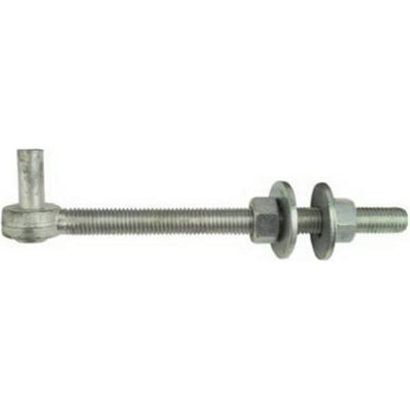 

N130-617 0.62 x 8 in. Zinc Bolt Hook