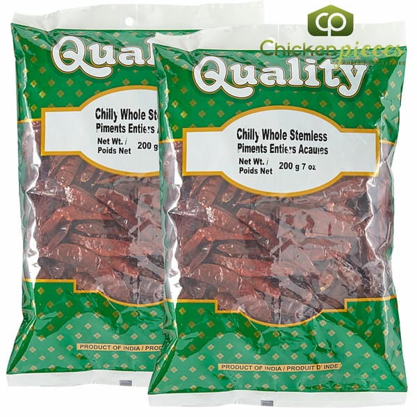 Quality Whole Chili Without Stem Quality Bulk Large 200g/7oz