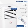 thumbnail image 4 of HOMCOM Climatiseur 8000 BTU, Unité de Climatisation Silencieuse avec Télécommande, Blanc, 4 of 10