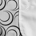 thumbnail image 4 of Abstract Microwave Oven Cover, Geometric Crescent Moon Shaped Half Circles Ellipses Contemporary Design, Water Resistant Organizer with Pockets Kitchen, 36" x 12", Charcoal Grey White, by Ambesonne, 4 of 4