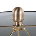 thumbnail image 6 of Glacier Contemporary, Glam Table Lamp in Gold Metal and Clear Glass with Black Linen Shade by LumiSource, 6 of 7