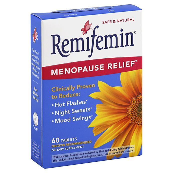 GlaxoSmithKline Remifemin Menopause Herbal Supplement, 60 ea