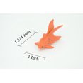 thumbnail image 3 of Fantail Goldfish, Fancy Goldfish, Rubber Fish, Realistic Figure, Educational, Lifelike, Toy Model, Figurine, Replica, Gift 1 3/4" F1672 B63, 3 of 10