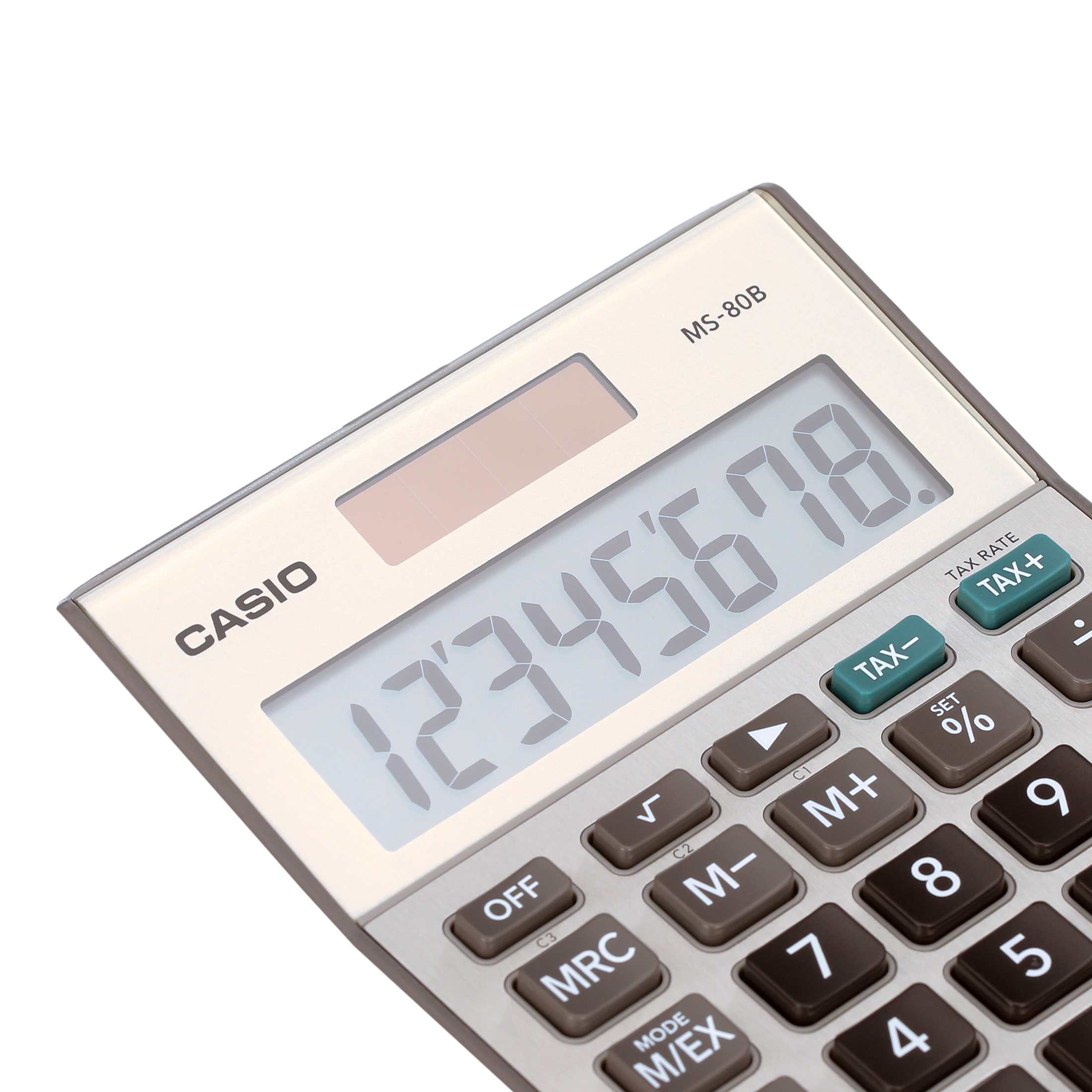 Casio MS-80B 8-Digit Desktop Calculator, Satin Nickel photo 4