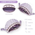thumbnail image 6 of Checkered Crossbody Bag,Spacious Bum Bags for Women Nylon Crossbody Fanny Packs Checkered Purse Belt Wallet, 6 of 13