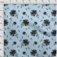 thumbnail image 4 of oneOone Cotton Poplin Twill Grayish Blue Fabric Floral Diy Clothing Quilting Fabric Print Fabric By Yard 56 Inch Wide, 4 of 4