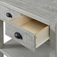 thumbnail image 3 of Arden 2-Drawer Wood Nightstand with Open Shelf/Driftwood Gray, 3 of 9