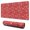 Red Christmas Deer, variant on Long Mouse Pads for Desk,Red Christmas Ornament Pattern Desk Mats on Top Of Desks, Desk Mouse Pad Extra Large with 3mm Non-Slip Base and Stitched Edge for Gaming,Office,Work,Home 31.5x11.8in