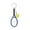 Blue, variant on Keychains Tennis Accessory Set Tennis with Key Ring for Fans and Collectors Metal Alloy Keychain Idea Everyday Carry Thing, 9 cm, Silver