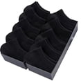 thumbnail image 4 of Calcetines de verano para hombre, de color liso, negros, blancos y grises, calcetines tobilleros unisex de corte bajo, transpirables, calcetines bajos, 4 of 4