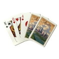 thumbnail image 1 of Austin, Texas, Lithograph, City Series, Lantern Press, Premium Playing Cards, 52 Card Deck with Jokers, USA Made, 1 of 5