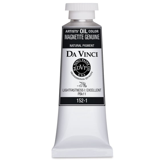 Da Vinci Artists' Oil Color - Magnetite Genuine, 37 ml Tube