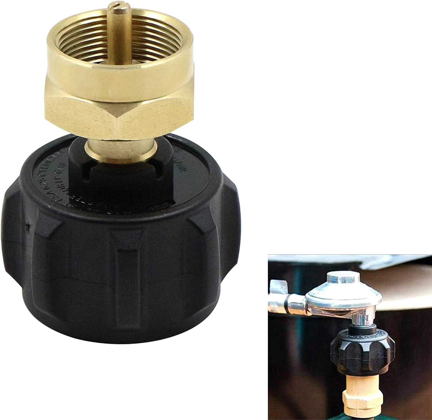 Gas Inlest Flask Adapter Camping Gas Bottle Adapter Gas Adapter Conversion Head Adapter Nozzle ...