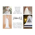 thumbnail image 3 of FabricLA 100% Nylon Tulle Mesh Fabric - Wedding Tulle Veil Fabric - 108" Wide (270 CM) Tulle Fabric Bolt of 50 Yard - Use as Wedding Gowns, Wedding Veils, Dresses, & Interior Design - Ivory, 3 of 7