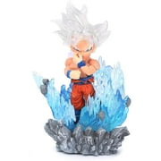 SeekFunning 4"Glow Super Son Goku Figure Toy Dragon Ball Figures Super Saiyan Collection Fan Christmas Gifts