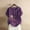 Purple, variant on ALLLIST Scoop Neck Womens Tops Clearance Short Sleeve Pink Floral T-Shirts Button Casual Women's Blouse