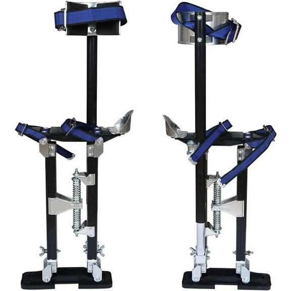 ALL-CARB Aluminum Alloy Drywall Stilts Adjustable Height 15-23 Inch Black
