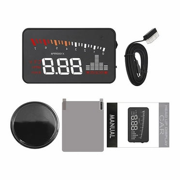 Car Heads up Display Gauge Display Durable Fatigue Driving Reminder Automobile Water Temperature Overspeed Security Alarm Head up