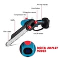 thumbnail image 3 of 8Inch Brushless Electric Saw With Oil Pot 4500W Cordless ChainSaw Wood Cutting Tool With Digital Display For 18V Battery, 3 of 6