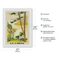 thumbnail image 2 of Corsica (La Corse) - France - Paris-Lyon-Mediterrannee (PLM) French Railroad - Vintage Railroad Travel Poster by Lucien Peri c.1932 - Japanese Unryu Rice Paper Art Print (Unframed) 12 x 16 in, 2 of 4