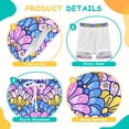 thumbnail image 3 of joogoo Fantasy Mermaid Scale Floral Boys Swim Trunks Beach Swimsuit Shorts Boxer 9-11Y, 3 of 8
