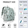 thumbnail image 6 of Black Corgi Backpack for School,Cute School Bag,Schoolbag with Adjustable Shoulder Straps & Padded Back,15"x11.42"x5.5", 6 of 6