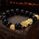 thumbnail image 4 of HomeKingdee 1PC Unisex Black Stone Bead Bracelet with Metal Stitching - Fashion Casual Accessory for Daily Wear, Party, Beach, 4 of 4